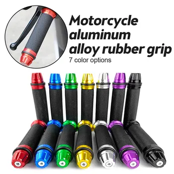 2 шт., Ручки для мотоциклов, 7/8-дюймовые ручки для модификации мотоциклов, резина из алюминиевого сплава, подходит для Kawasaki Ninja Yamaha