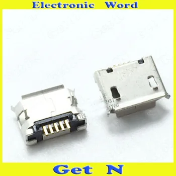 2000шт Расстояние 5,9 мм 5 контактов Разъем для передачи данных Micro USB 5P Разъемы для зарядного устройства для фотопланшета Задний порт зарядки