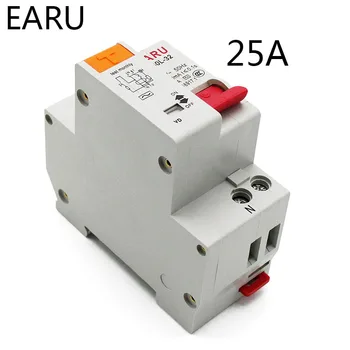 25A DZ30L EPNL DPNL 230 В 1 P + N Автоматический выключатель остаточного тока С Защитой От перегрузки по току и короткого замыкания RCBO RCCB MCB DIY