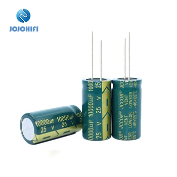 3шт JCCON 25V 10000 мкФ 10000 мкФ/25V 18x35 мм Шаг 7,5 мм 105 ℃ Высокочастотные Низкоомные Алюминиевые Электролитические Конденсаторы
