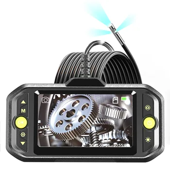 4,3-Дюймовый Эндоскоп с тремя объективами, Инспекционная камера HD, Промышленная Эндоскопическая камера, Змеиная трубка, Автомобильная камера для осмотра труб
