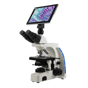 40X-1000X Проверка мазка крови в ярком поле ЖК-биологический ЖК-цифровой микроскоп с экраном