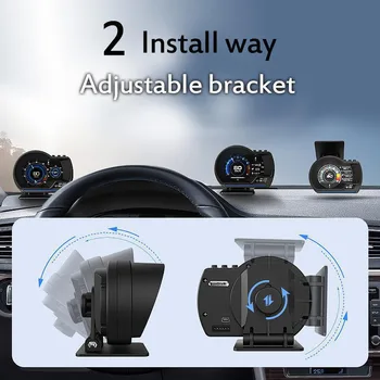 A500HUD GPS + OBD система автомобильный дисплей heads up, автомобильный спидометр, тахометр, температура воды, турбопроектор, устранение неисправностей автомобиля