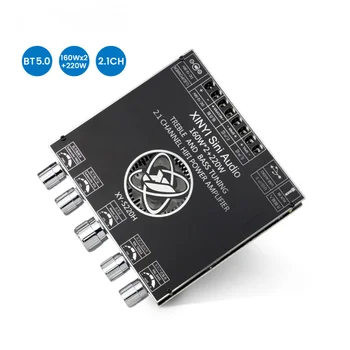 AIYIMA TDA7498 Плата Усилителя мощности Bluetooth 2.1 Усилитель Сабвуфера AUX U-диск USB Аудио Усилитель 160WX2 + 220W Sound Amplificador