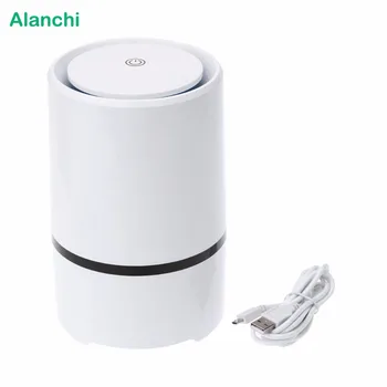 Alanchi Home USB Воздухоочиститель Мини настольный ароматический диффузор Воздухоочиститель Поддержка HEPA-фильтра Ионизатор Вентилятор 1 шт./лот