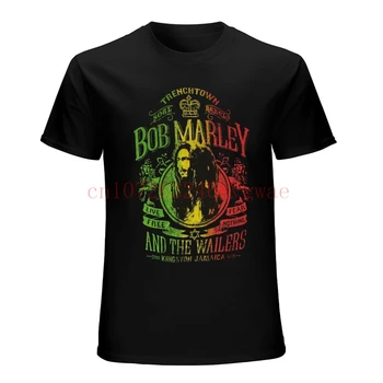 Bob Marley Live Free Черная футболка New Official Adult Reggae Wailers Ямайка