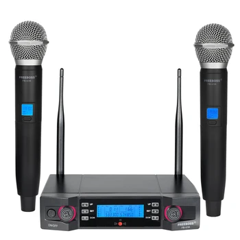 FREEBOSS FB-U36, ручной беспроводной Микрофон, 2 способа, регулируемая частота, микрофон для Караоке для Вечеринок