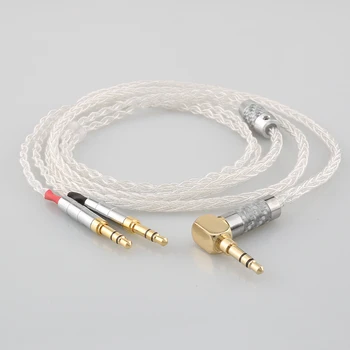 Hi-Fi 99% Чистое Серебро 8-жильный кабель для наушников Для наушников Focal Clear Elear Elex Elegia Stellia наушники гарнитура