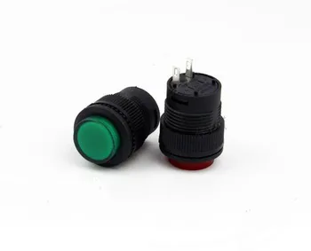R16-503A (защелкивающийся выключатель) R16-503B (мгновенный выключатель) Кнопочный выключатель с монтажным отверстием на 2 контакта