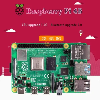 Raspberry Pi 4 Model B Dev Board Kit Оперативная память 2G 4G 8G 4-ядерный процессор 1,5 ГГц в 3 раза быстрее, чем Pi 3B + Ai программирование на python