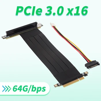Riser PCI Express X8 Male To PCI-E X16 Female Удлинитель Видеокарты PCIe 8x 16x Для Майнинга ETH RTX3060 RTX2060