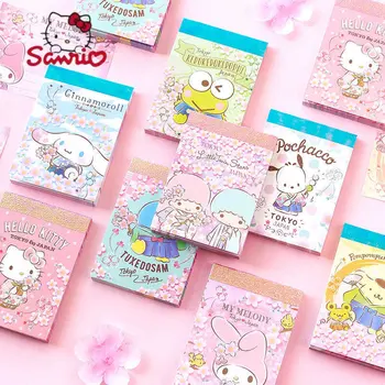 Sanrio Сезон Цветения японской сакуры Мини-Блокнот С Милым Мультяшным Переносным Блокнотом для заметок 