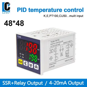 TC4S 48*48 Цифровой Интеллектуальный Регулятор Температуры Измеритель PID Регулятор Температуры K-Type Вход SSR + РЕЛЕ 4-20 мА Выход