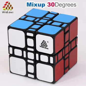 WitEden 30 Degrees Mixup 3x3x3 Stickers Puzzle Cube 3x3 Professional Educational Toys Game анти стресс  прикольные игрушки