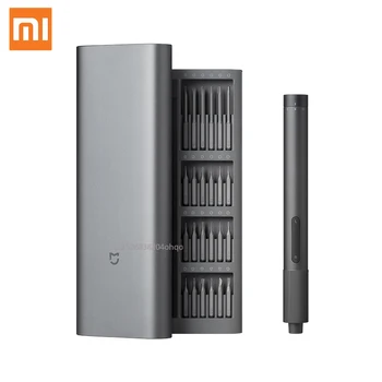 Xiaomi Mijia Набор Электрических Прецизионных Отверток 2 Шестерни Крутящий Момент 400 Винт 1 Зарядный Магнитный Алюминиевый корпус Type-C Box 24 S2