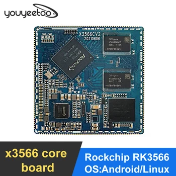 youyeetoo X3566 основная плата Rockchip RK3566 IoT искусственный интеллект с открытым исходным кодом NPU/GPU промышленный пульт управления G52 2EE