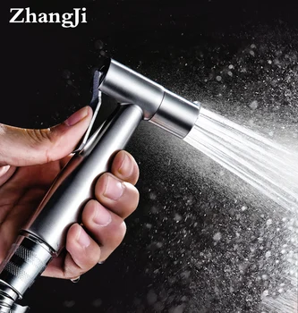Zhang Ji 304 Нержавеющая сталь, Ручной распылитель для биде, Насадка для унитаза, женский смеситель для биде, Многофункциональные аксессуары для полоскания