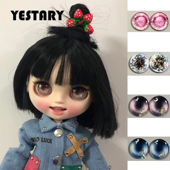 Аксессуары Для Кукол YESTARY BJD Blythe Eyes For Toys 10 мм Цветные Глаза Для Кукол Ремесла Сверкающие 3D Подвижные Стеклянные Глаза DIY