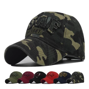 Бейсболка в стиле ретро, солнцезащитная шляпа, весенне-осенняя бейсболка, кепка с вышивкой ВВС США, уличная приталенная кепка в стиле хип-хоп