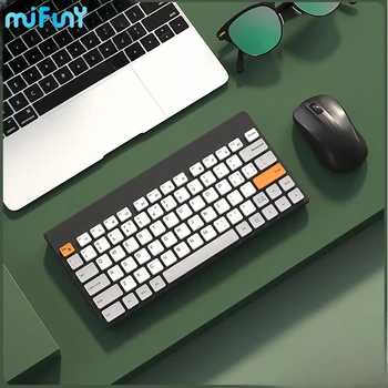 Беспроводная механическая клавиатура MIFUNY, Мини Портативный ноутбук с возможностью горячей замены, механическая клавиатура, подходящая для игрового офиса