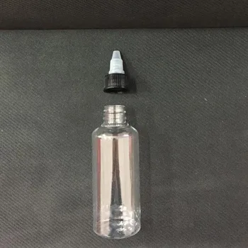Бутылка Многоразового использования в форме Толстой ручки с Откручивающимися Крышками, 100 мл Пустых Пэт-Бутылок E Liquid E-Cig, Пластиковые Бутылки-Капельницы