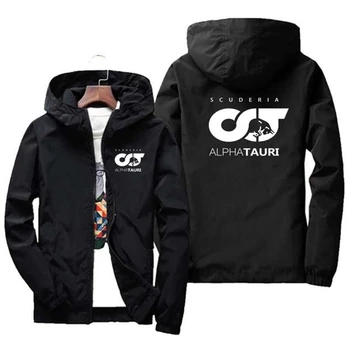 Весенне-осенняя модная мужская новая команда Формулы-1 2023 ALPHATURI, повседневная тонкая куртка-тренч, куртка с капюшоном большого размера S-7XL