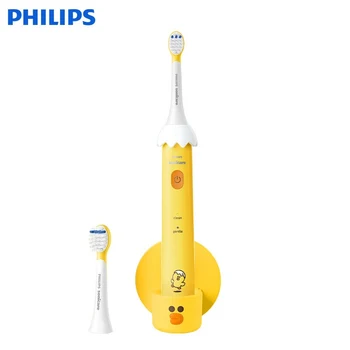Детская Электрическая зубная щетка Philips HX2472 с 2 режимами работы, детская звуковая зубная щетка Sally Chicken Joint, модель с 2 насадками для зубных щеток