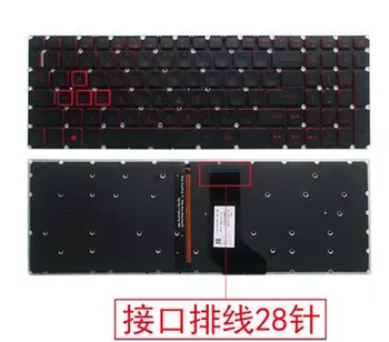 для Acer Predator Helios 300 G3-571 G3-572 VX5-793 VX5-591G VN7-593 клавиатура с подсветкой для США (интерфейс 28 контактов)