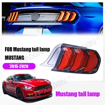 Для Ford Mustang 2015-2020 Светодиодные задние фонари, Аксессуары для сборки стоп-сигналов, Рассеянный свет, Модификация автомобиля, задний фонарь