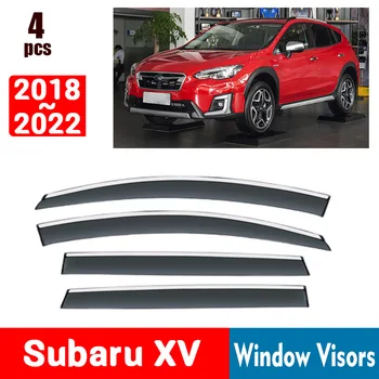 Для Subaru XV 2018-2022 Оконные Козырьки Защита от дождя, окна, Дождевик, Дефлектор, тент, щит, вентиляционная защита, Абажур, Отделка