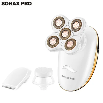 Женская электробритва SONAX PRO 3 в 1 Безболезненная Электрическая эпиляция для тела женщин USB Перезаряжаемая с 5 режущими лезвиями