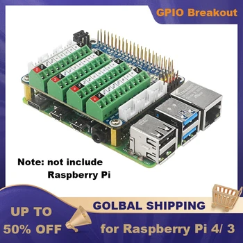 Индикатор состояния платы отключения Raspberry Pi GPIO Клеммная Колодка Датчика расширения ADC/DCA для Raspberry Pi 4 3 4B 3B +