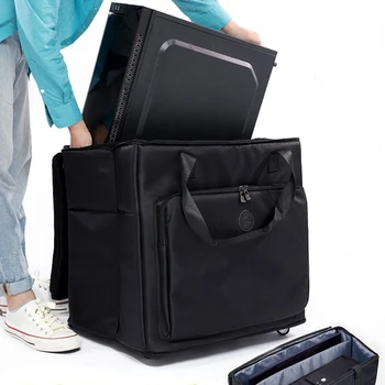 Многоцелевая сумка, Чемодан Большой емкости, ящики для хранения на тележке с транспортными колесами, Дорожная сумка для багажа