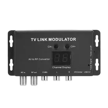 Модулятор ТВ-канала TM70, преобразователь AV в RF, модулятор инфракрасного обратного модулятора, Мини-домашний электронный UHF, регулируемый
