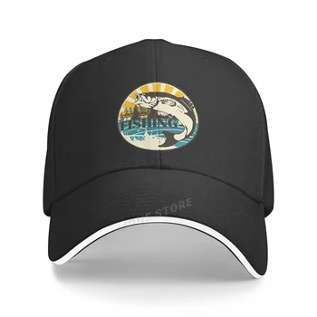 Мужская бейсболка для рыбалки на открытом воздухе, летняя персональная шляпа для рыбалки в дикой природе, Солнцезащитная шляпа Для любителей рыбалки, Регулируемый Snapback Ha