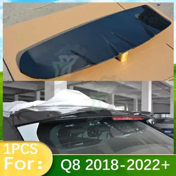 Настоящее углеродное волокно для Audi Q8 2018 2019 2020 2021 2022+ Автомобильные Аксессуары Задний Спойлер На крыше, Окно, Сплиттер Заднего Крыла Багажника, Отделка