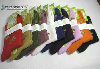 Осенне-зимние мужские носки, 3 пары Трикотажных шелковых/кашемировых женских толстых носков для женщин 5-7,5 размера (22 ~ 24 см) EU 34-38