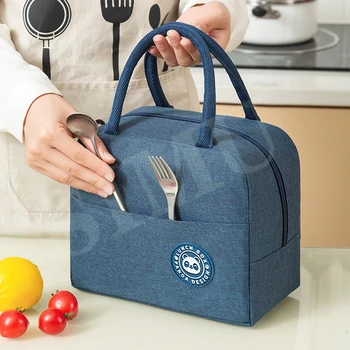 Переносная сумка для ланча, Термоизолированный Ланч-бокс, сумка-холодильник, сумка для Бенто, контейнер для ужина, сумки для ланча для работы