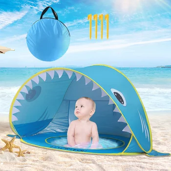 Пляжная палатка с защитой от ультрафиолета, Портативное Детское Солнцезащитное укрытие 