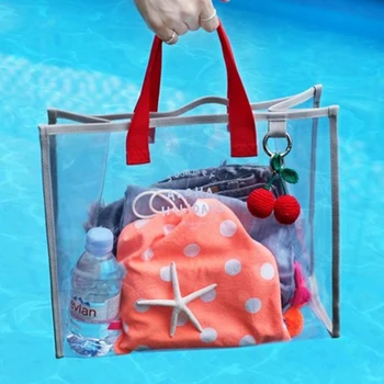 Портативная Прозрачная Желейная пляжная сумка для хранения, женский зонтик Для девочек, Клатчи, сумка через плечо, модные прозрачные сумки