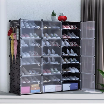 Прихожая Современный Шкаф для обуви Разделитель Для Хранения Портативный Дверной Проем Кубический Шкаф для обуви Пылезащитный Organizador De Zapatos Home Decor