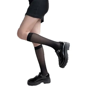 Сексуальные черные белые Полосатые Длинные носки, женские гольфы выше колена, высокие носки выше колена, Чулки выше колена Для дам, теплые гольфы для девочек