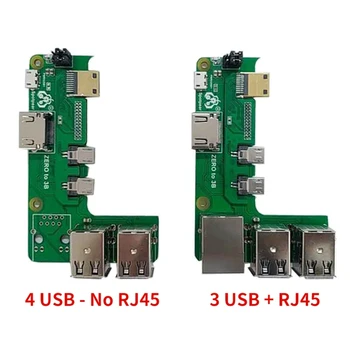 Сетевой порт USB-Ethernet RJ45 USB-концентратор-разветвитель для Raspberry Pi Zero 2W 4 USB/3 USB + 1 порт RJ45