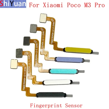 Сканер отпечатков пальцев Кнопка Home Гибкий кабель Лента Для Xiaomi Poco M3 Pro Запасные части для сенсорного датчика