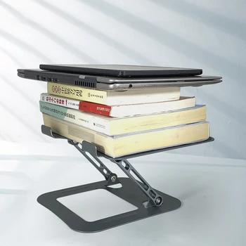 Складная подставка для ноутбука, охлаждающий держатель для планшета из легированной стали, Полый Регулируемый Угол наклона по высоте, Противоскользящий для 10-17-дюймового MacBook Air Pro