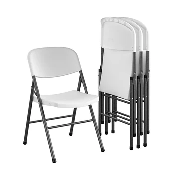 Складной стул из высококачественной смолы, 4 упаковки, белый стул для рыбалки, стулья для кемпинга, складной стул silla