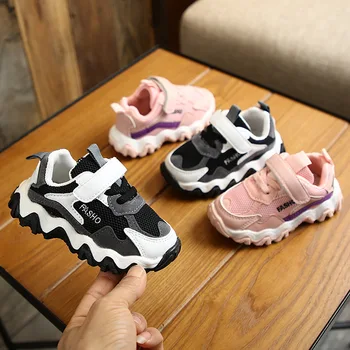 спортивная обувь для мальчиков 1-6 лет, весенняя новая детская обувь для девочек, сетчатая обувь для малышей, тонкие туфли с мягкой подошвой от tide