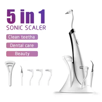 Ультразвуковой стоматологический скалер для удаления зубного камня, пятен, зубного камня, Электрический звуковой очиститель зубного налета, удаление зубных камней