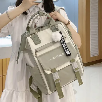 Школьный рюкзак для учащихся средней школы, Модный повседневный рюкзак для путешествий на открытом воздухе большой емкости, Рюкзак для ноутбука, Школьный рюкзак для девочек-подростков