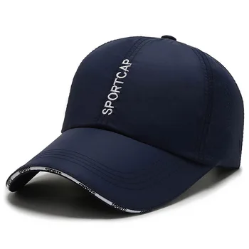 Шляпа мужская Летняя быстросохнущая дышащая бейсбольная кепка с буквами Для мужчин и женщин, Уличные бейсболки с утиным языком, Кепки для мужчин, шляпы от солнца для гольфа